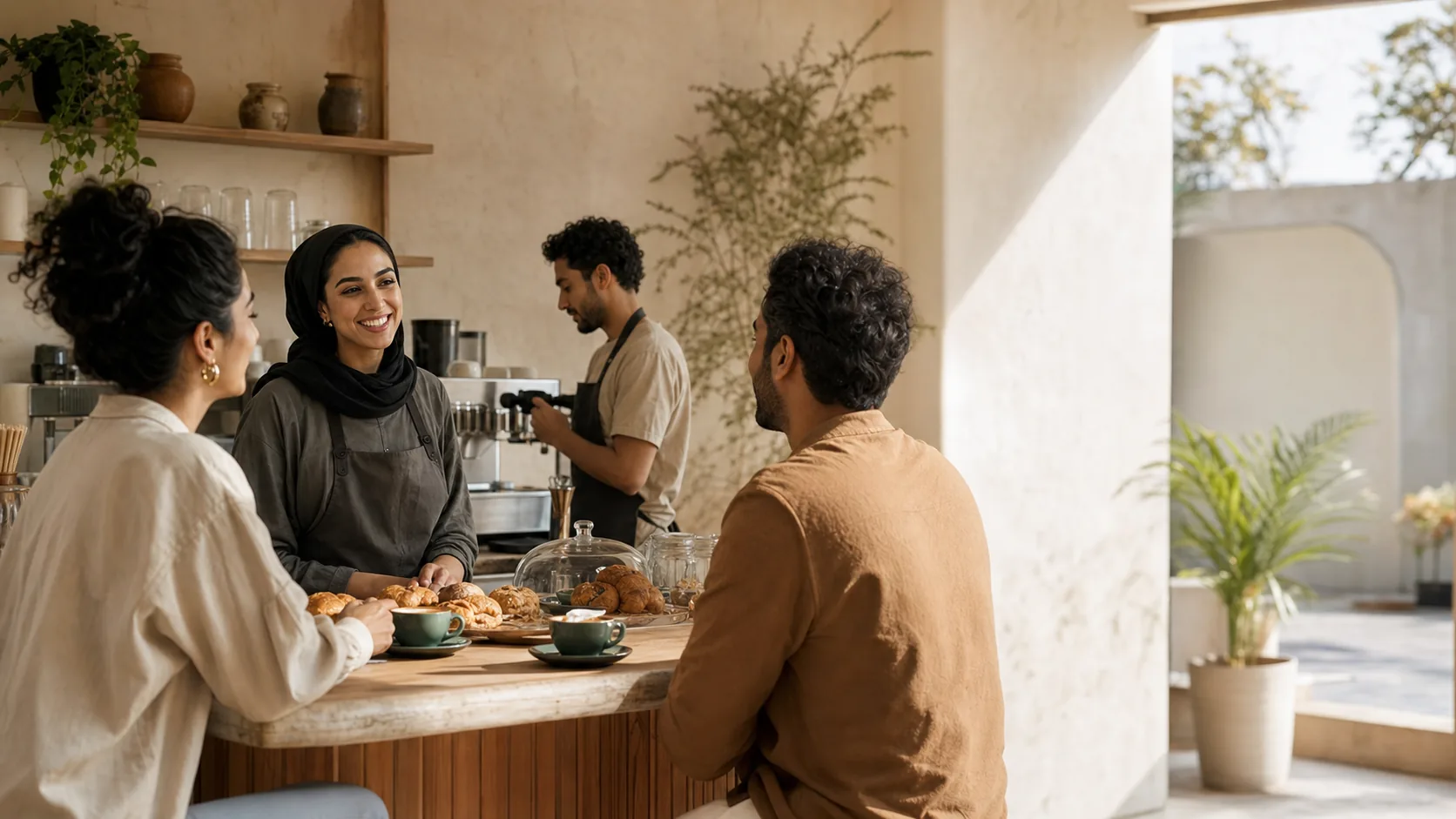 A bakery welcome